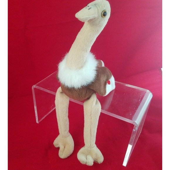 TY Beanie Baby Stretch the Ostrich - 1997 PVC pellets - Picture 1 of 8